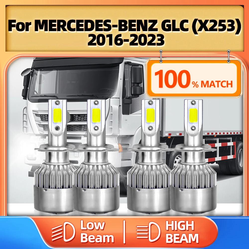 H7 Caubus Ʈ LED Ʈ , MERCEDES-BENZ GLC (X253) 2016-2018 2019 2020 2021 2022 2023, 40000LM, 12V, 6000K